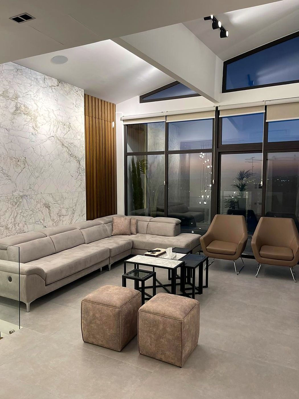 Double-height living room